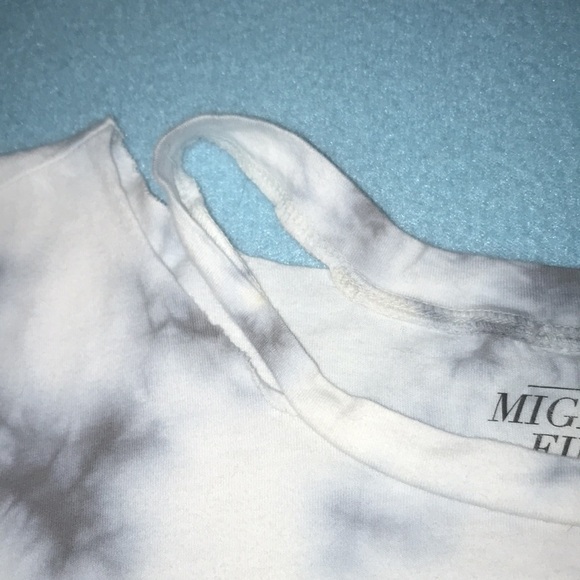 MIGHTY FINE distressed tie dye celestial peace top size M 100% cotton - Picture 4 of 7